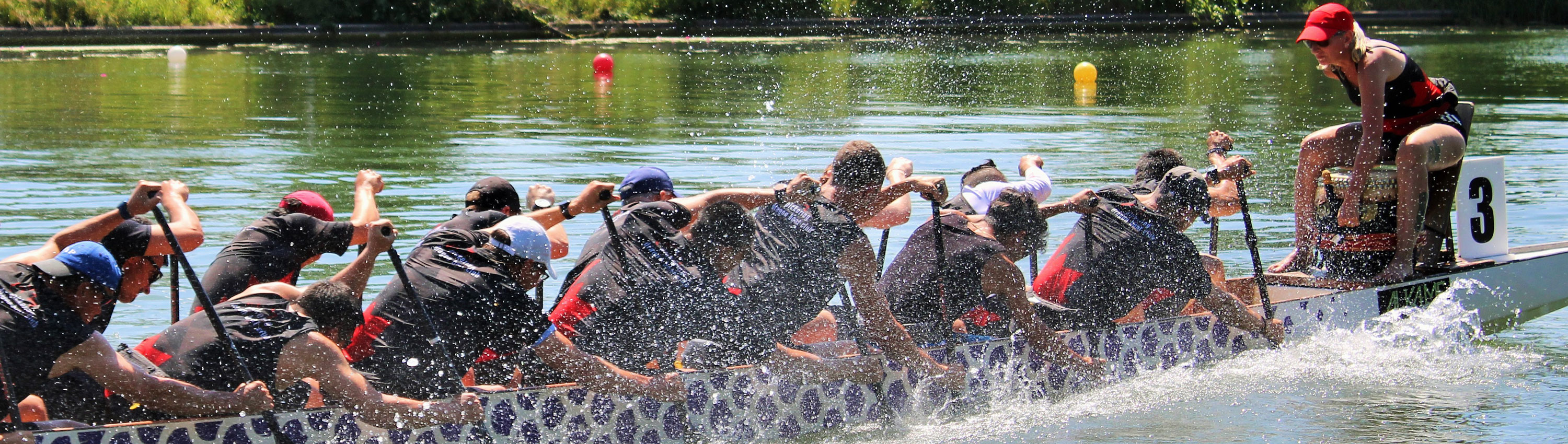 competitive dragon boat race