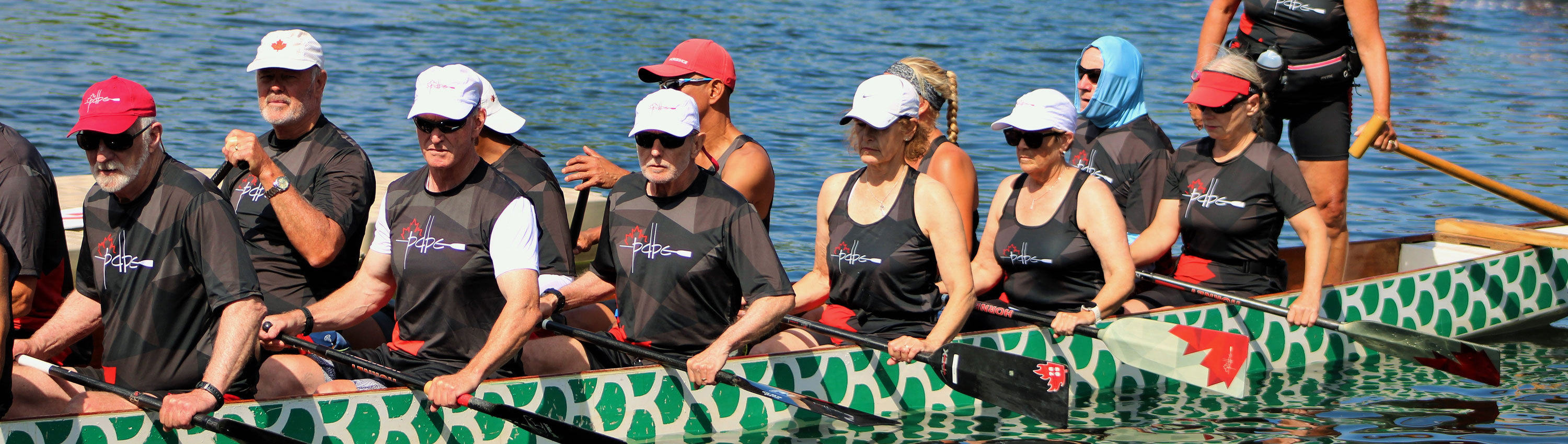 senior dragon boat practice